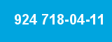 924 718-04-11 924 718-04-11